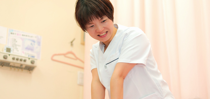 姿勢改善の様子